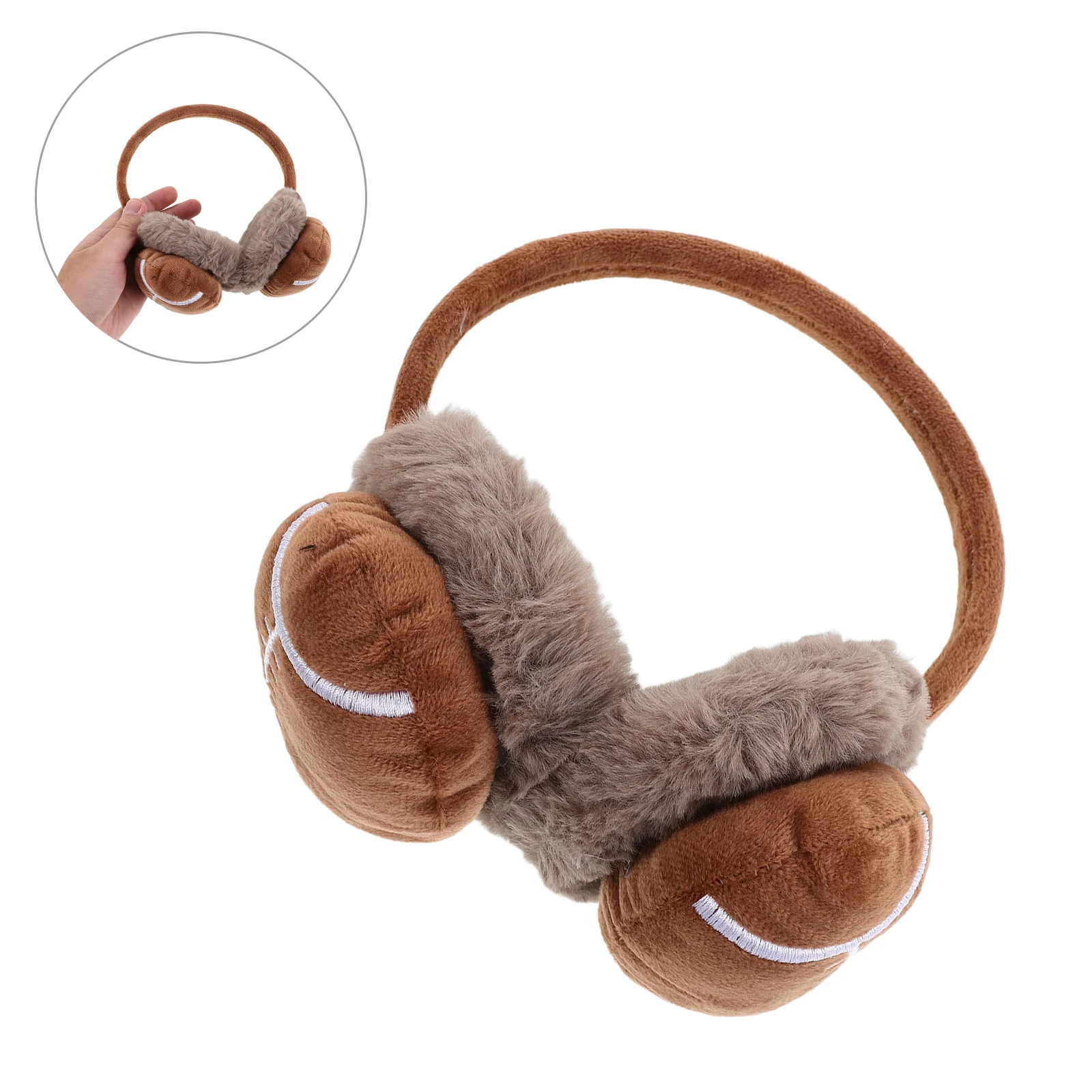 غطاء للأذنين فروي دافئ في الهواء الطلق للطقس البارد، عصابة رأس مقاومة للرياح للرياضات الشتوية وركوب الدراجات والجري ومعدات الصيد #1