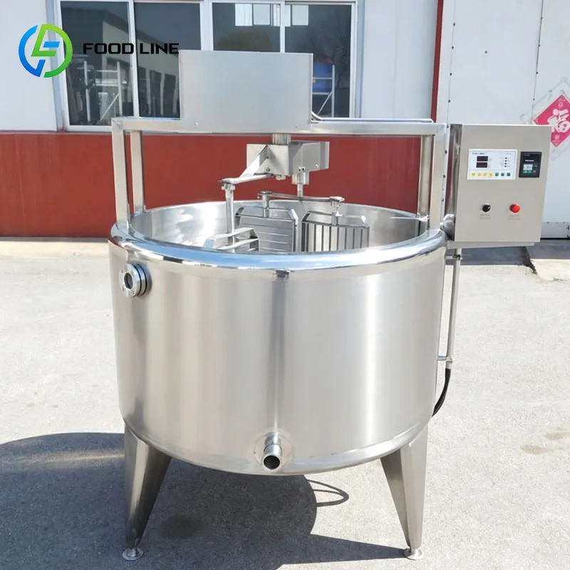Cheese Vat Cheese Making Equipment Dairy Milk Curd Fermentation Processing Tank Stainless Steel Customized