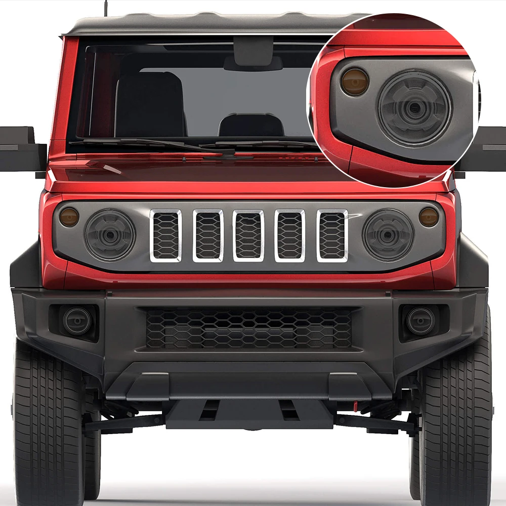 

High-Gloss Smoke Black Headlight Protective Film Custom Fit for Suzuki Jimny 2018-2026 TPU PPF Pre Cut Anti-Scratch Vinyl Kit
