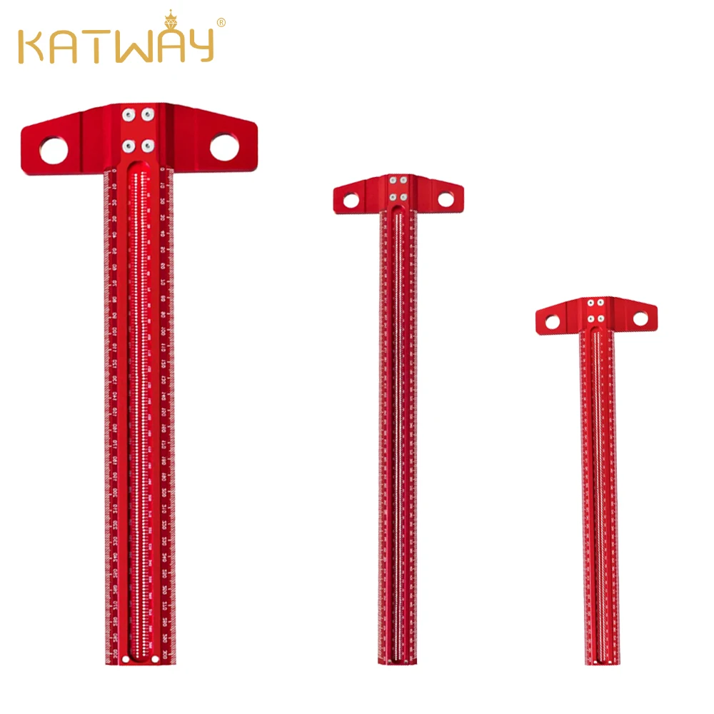 

Т-образная линейка для прецизионной маркировки KATWAY, 60-500 мм, алюминиевый сплав, деревообрабатывающий писец, калибр Deluxe, скрещенное отверстие, HH-AA246