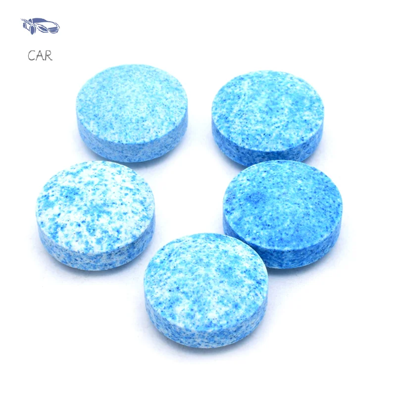 10PCS Super Concentrated Solid Cleaner Car Windscreen Wiper Effervescent Tablet Glass Toilet Stain Removal Car Cleaning Supplies