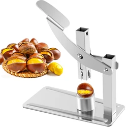 Chestnut Cracker Stainless Steel Press Nut Cracker Labor-Saving Chestnut Cutter Pecans Walnut Opener Chestnut Clip Kitchen Tools