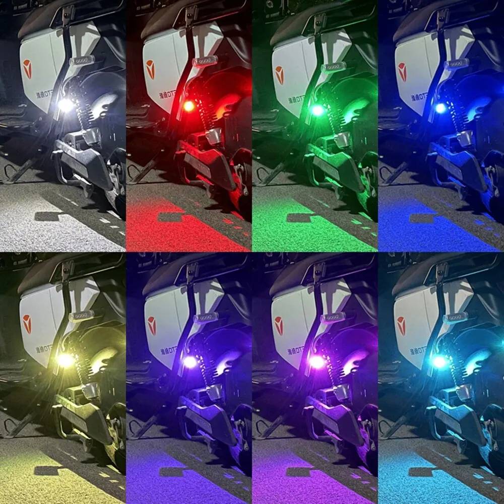 Car Strobe Light 8Color Remote Motorcycle Flash Led Anti-collision Warning Lamp Waterproof Wireless Remote Control For Car Bike