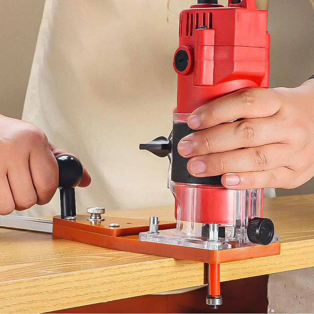 

Woodworking Circle Jig Adjustable with Multi Angle Settings for Precise Trim and Groove Compatible with Routers and Trimmers