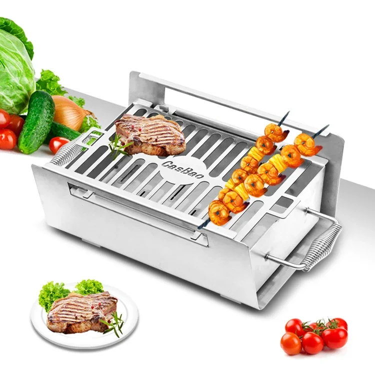 Stainless Steel Charcoal Barbecue Grill Cyprus BBQ Grill