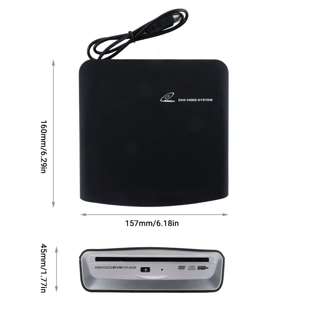 Picture 4: External Car CD Player for Kia Carens 2016-2018 Android Radio Accessories Reproductor De CD Autoradio CD USB Plug and Play