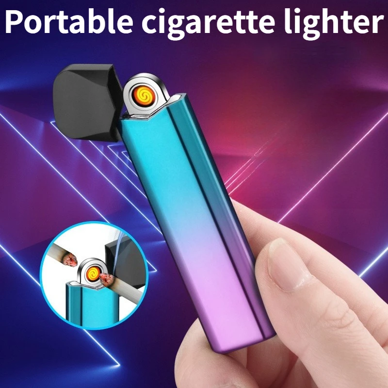 

Compact and Easy To Ignite TYPE-C Charging Lighter Portable Multi-color Double-sided Cigarette Lighter