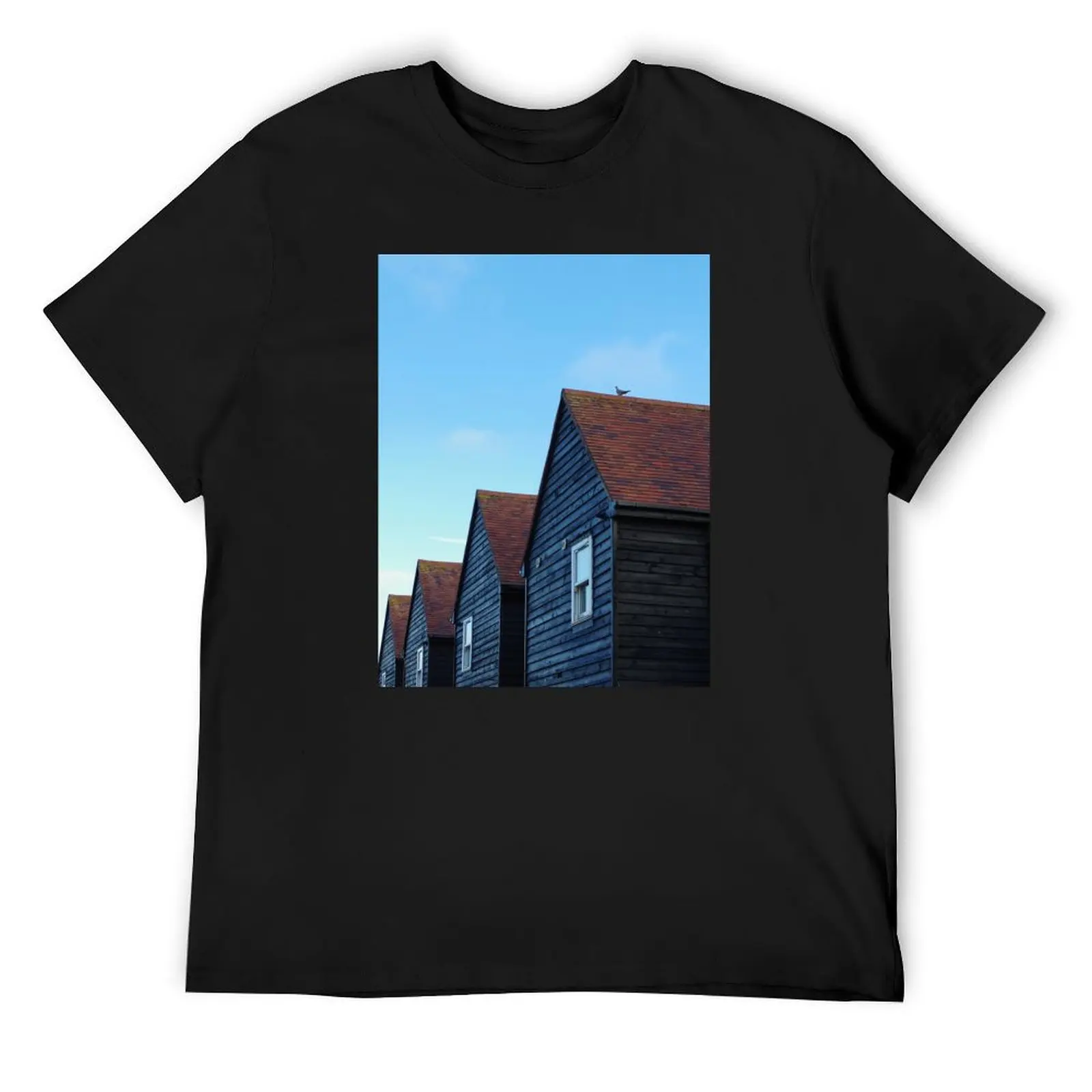 

Whistable bird kent T-Shirt blue lock graphics summer tops mens vintage t shirts