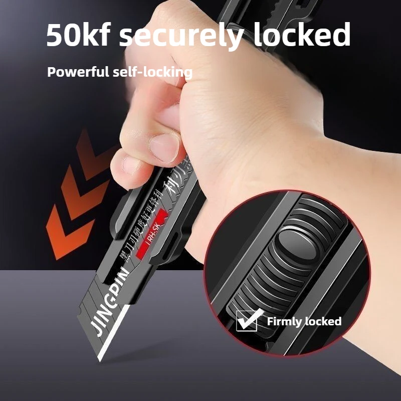 

Utility Knife High Carbon Steel Self-Locking Non-Slip Blades Unboxing Knife Paper Cut Multifunction Handicraft Carving Kits