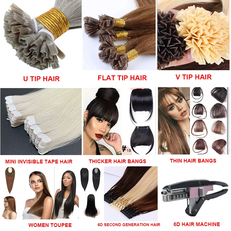 أفضل نوعية مزدوجة تعادل غير مرئية الجلد الشريط ثقب لحمة الشعر الخام الروسية الشعر البشري سلس الشعر التمديد #6