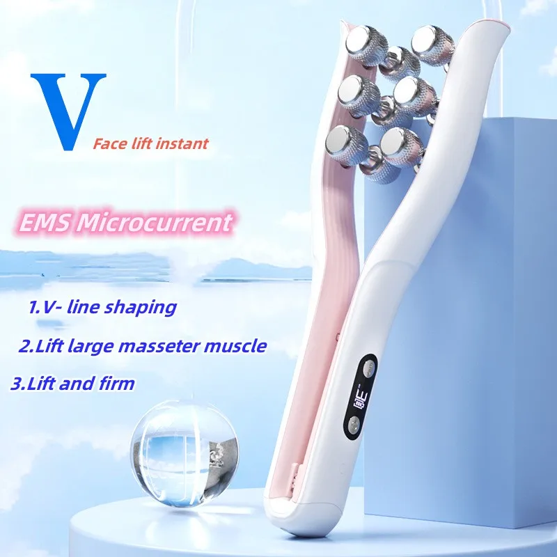 Y Shape Face Massager Anti Wrinkle Face Device V Face Roller Lifting Tool RF Full Body Slimming Device Double Chin Reduction