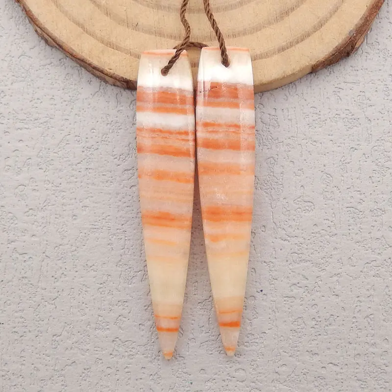 Natural Pork Stone Earring Beads for Women, Gemstone Earrings Set Wholesale for Jewelry Making