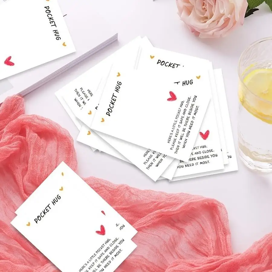 1/5/10/20/50/100pcs Hug Cards In Quantities Of 100/200/300 Are Highly Suitable for Expressing Sincere Gratitude And Motivational