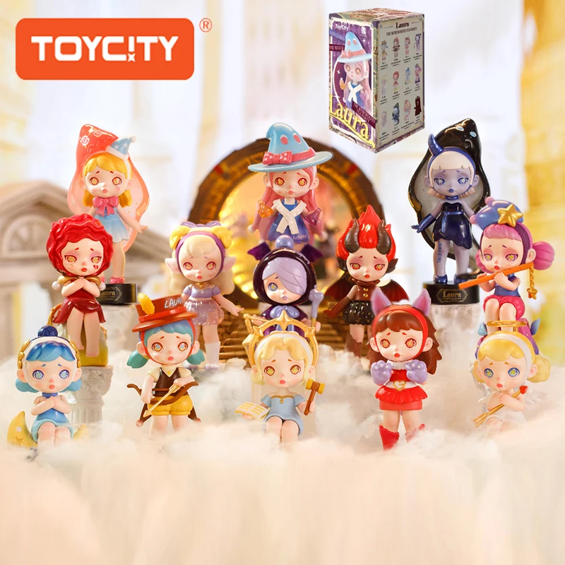 Toycity Laura Theme "The Werewolves Tea Party" سلسلة صندوق أعمى محيط الكرتون عمل الشكل جمع اللعب صندوق غامض الهدايا