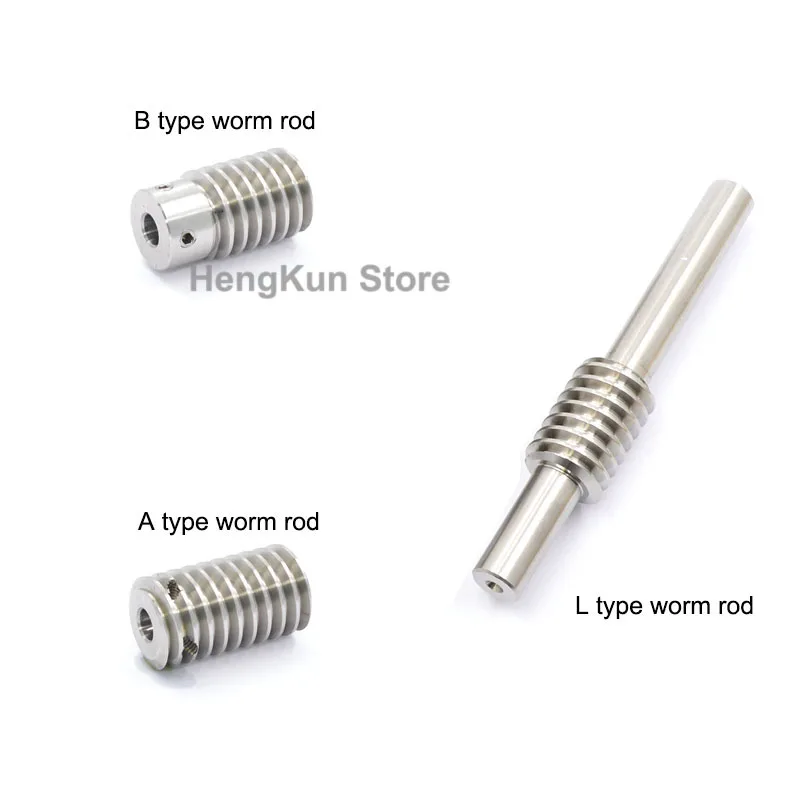 1 stks 0.8 Mod Rvs Wormwiel Wormstaaf As 0.8 M 20 25 30 35 40 50 60 Tanden Snelheid verhouding 1:20/25/30/35/40/50/60