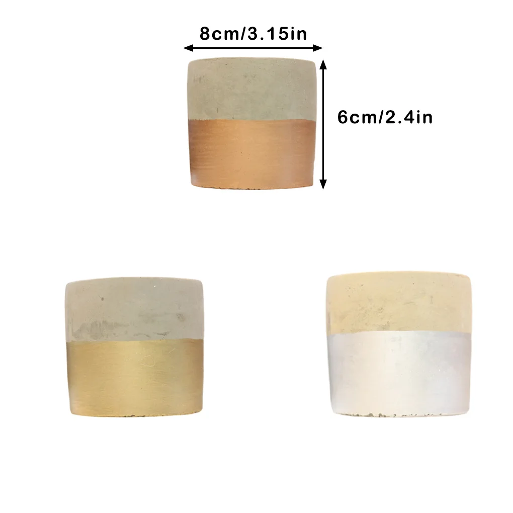 북유럽 스타일 시멘트 화분, 다육 가장자리 화분, 실내 컨테이너, 원통형 화분, 사무실 정원 공예