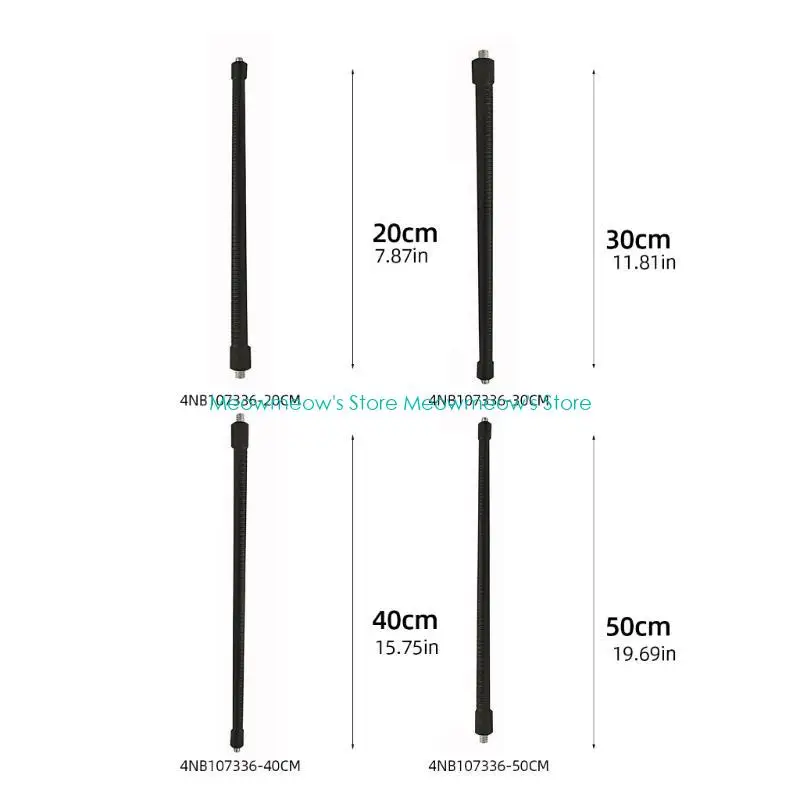 W91A 카메라 폰 클램프 확장기 유연한 튜브 1/4 "확장 호스 라이브 방송 브래킷 카메라 폰 라이브 스트리밍
