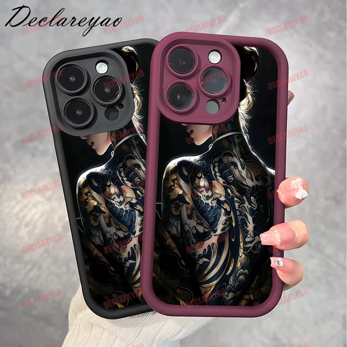 DECLAREYAO لينة ضوء سليم ماتي بولي يوريثان يغطي لسامسونج غالاكسي A20 A13 A71 A04E A35 A03S A14 A05 F12 A73 حافظة مقاومة للصدمات