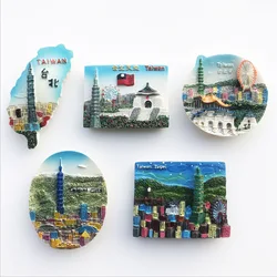 Taiwan Travelling Fridge Magnets Ali Mountain Kaohsiung Hualien Tourism Souvenirs Fridge Stickers Home Decor Wedding Gifts