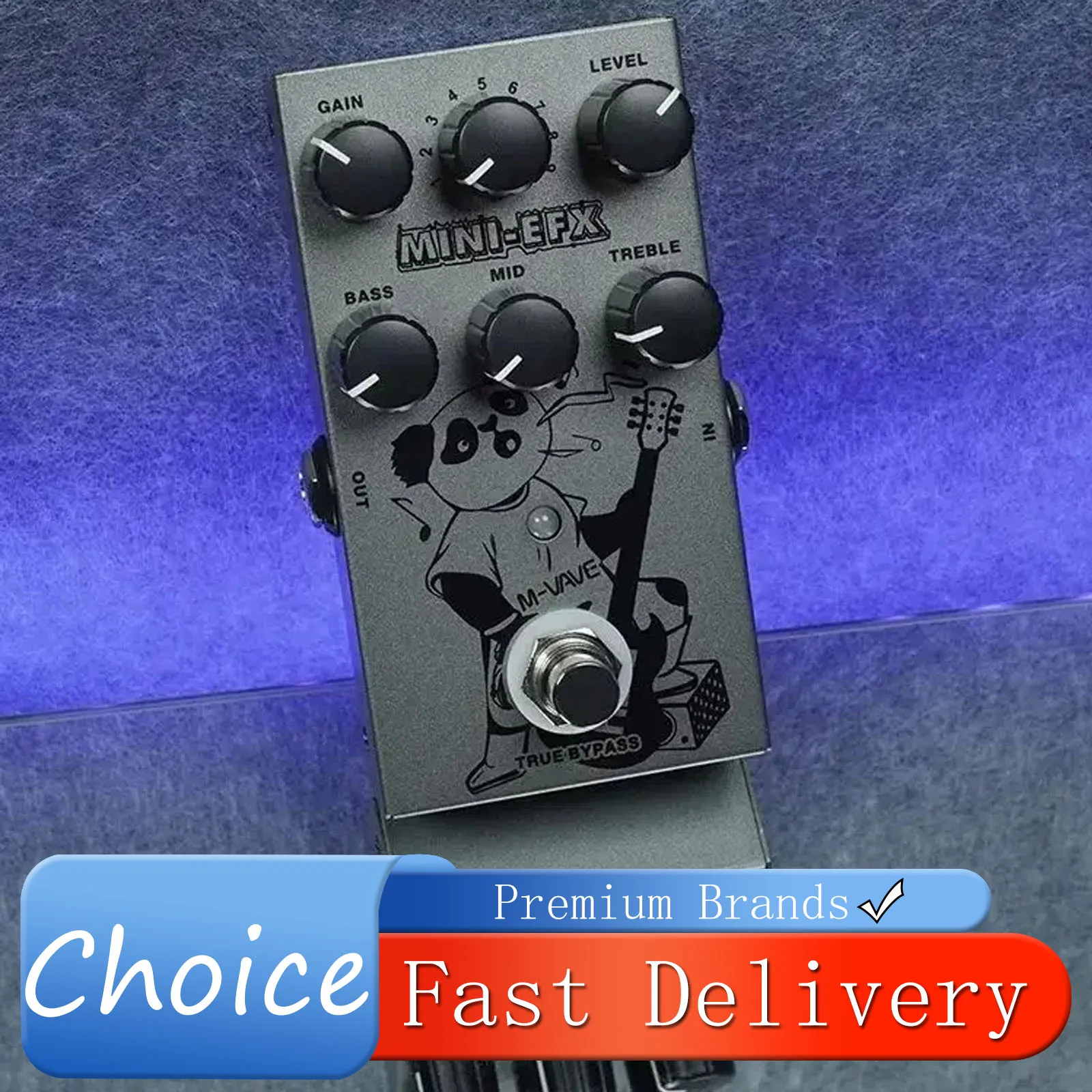 

M-VAVE MINI-EFX Electric Guitar Effects Pedal 4 Overdrive Effect 4 Distortion Boost 3 Band EQ True Bypass Pedal Guitarra Parts