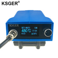 KSGER T12 Soldering Station V2.1S STM32 OLED Digital Electric Welding Iron Tools Temperature Controller Sting Auto-sleep 75W