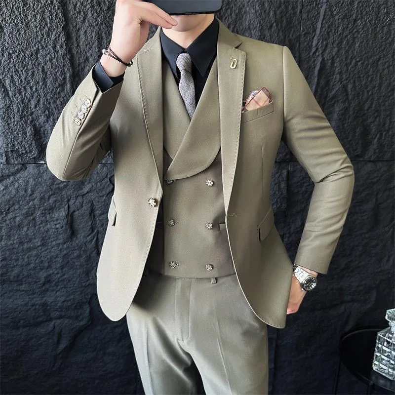 162 Suit fashion men's business casual Korean style groom best man suit