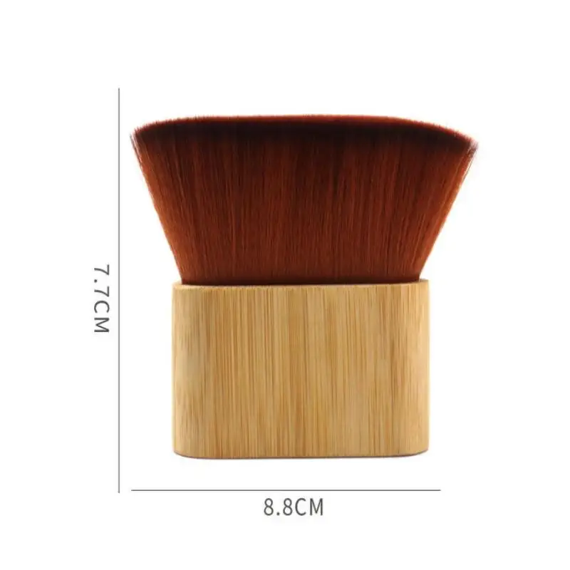 Effortless Hair Cutting with Neck Duster Brush Soft Bristles and Wooden Handle Ideal for Salon Use
