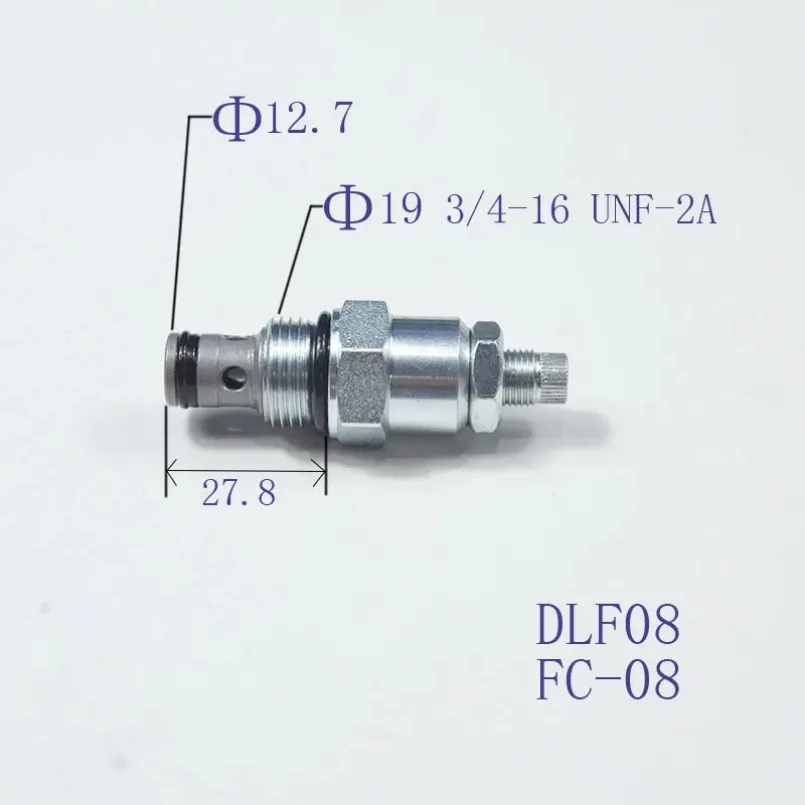 Thread insertion DLF08-00 one-way throttle valve speed control flow rate