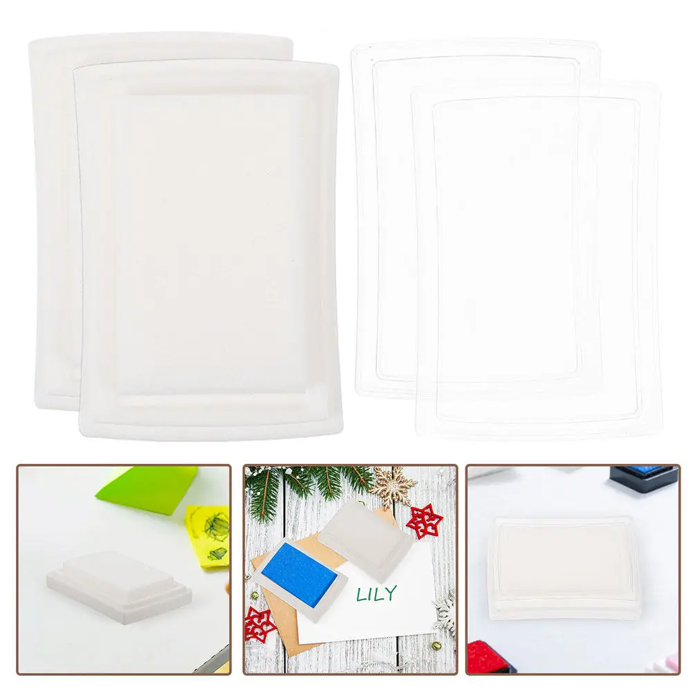 

Набор из 15 пустых чернильных подушечек-губок для штампов, для творчества и офиса, многоразовые, для быстрого штампования, высокоплотные, пустые чернильные подушечки-губки для штампов