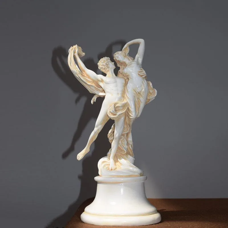 Angel Statues, Creative Resin Figures, Couple Sculptures, Living Room and Dining Table Decorations