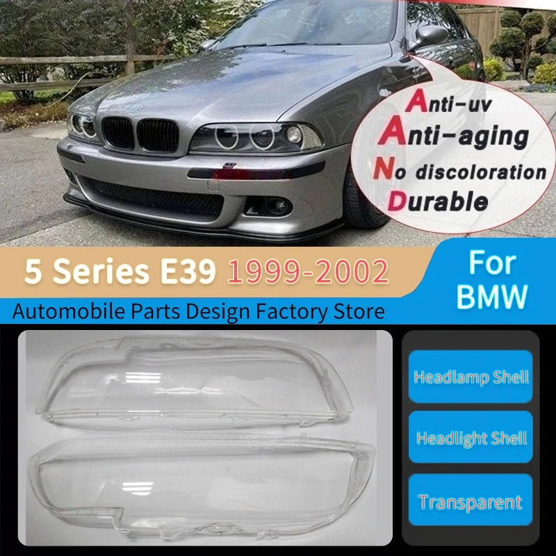 

63128375301 for BMW 5 Series E39 1999 2000 2001 2002 Headlight Lampshade HeadLamp Shell Cover Head Light Lens Cover 63128375302