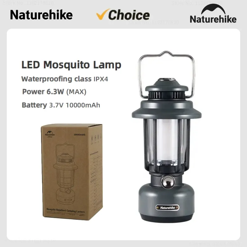 

Naturehike Camping Lights Outdoor Hiking Led Lamp Travel Tent Night Light IPX4 Waterproof Multi-Function Mosquito Repellent Lamp