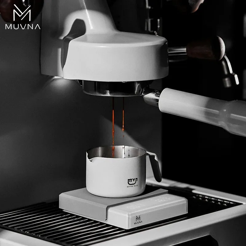 MUVNA Espresso Coffee Measuring Cup 100ML,Precision Stainless Steel Coffee Dosing Cup with Handle Scale,Barista Tool&Accessories view 3