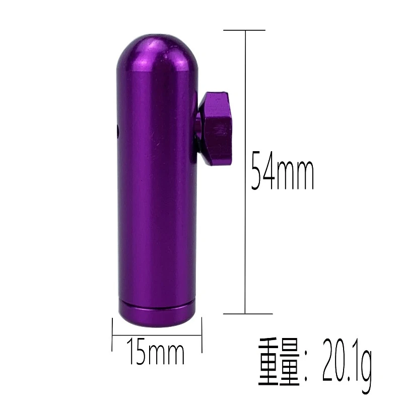 Wholesale 4PCS 8PCS Round head Snuff pipe Bullet Shaped Nose pipe Portable Detachable Metal snuff bottle tube Smoke Accessories