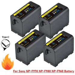 Batmax 9600mAh 7.4V NP F970 LED Power Indicator Battery for Sony NP F960 F970 NP-F550 CCD-TRV58 CCD-TRV615 CCD-TRV62 V1J Z1