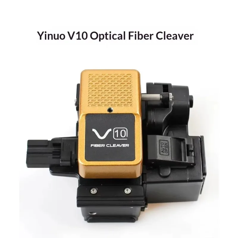 2026 New V10 Fully Automatic Fiber Optic Cleaver One-step FTTH Cutting Knife Press Fiber Cleaver V10 with fiber scrap collector