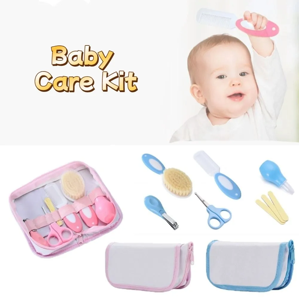 

Head Comb Baby Care Kit Brush Nail Clipper Nursery Care Set Tool Package Sharpener Newborn Cleaning Supplies Toddler Gift