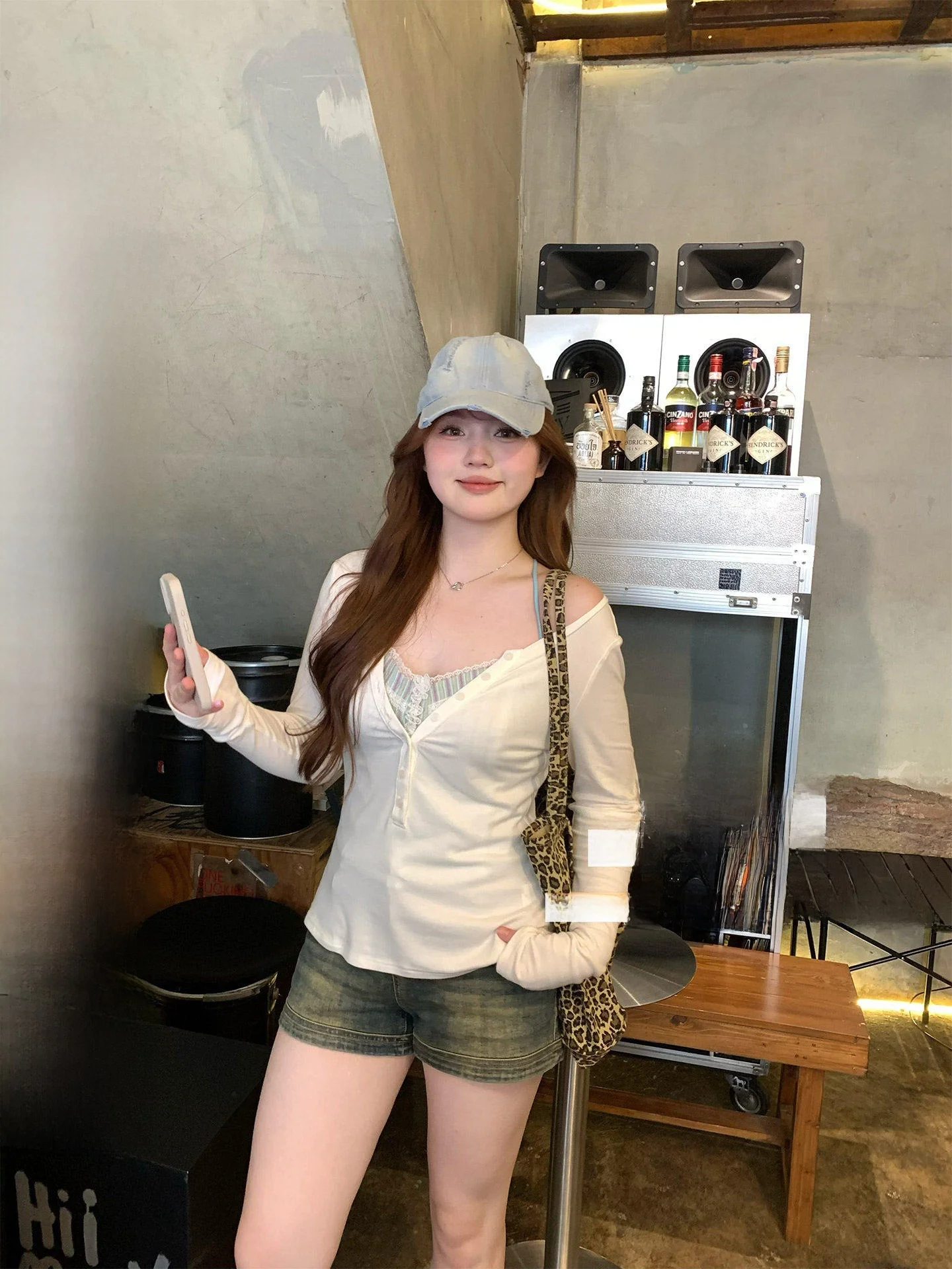 

Low Waist Loose Fit Jeans Shorts for plus Size Women Washed Effect Casual Straight Leg Cotton Shorts Spring Summer Slimming