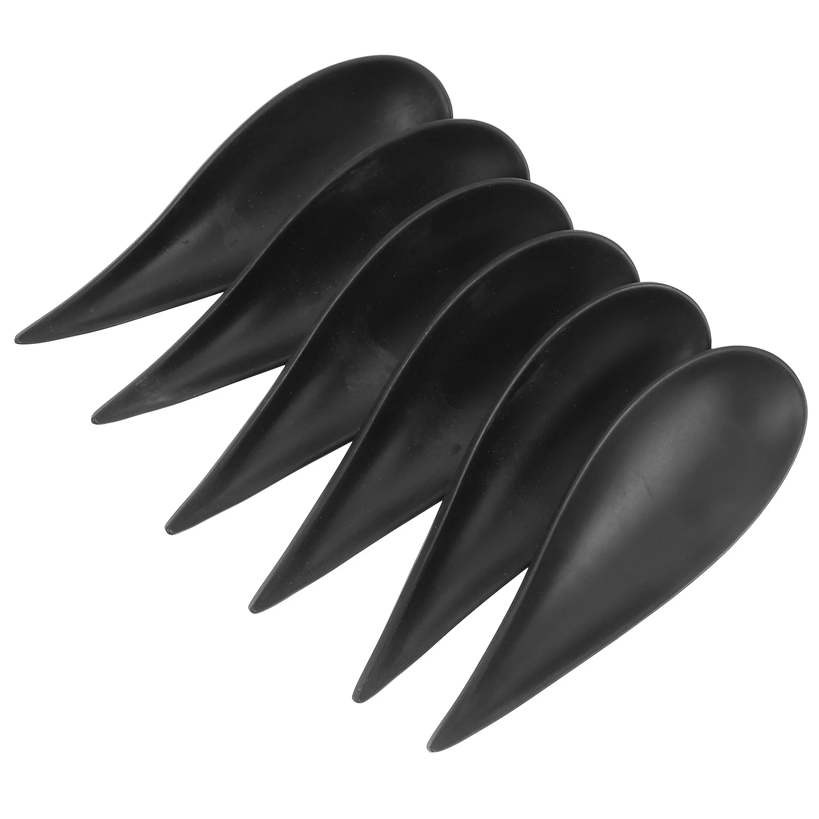 6 قطعة ملاعق صغيرة من البلاستيك المسيل للدموع للحلوى بودنغ الآيس كريم تذوق المحمولة متعددة الوظائف مغرفة المقبلات ملعقة المنزلية #3