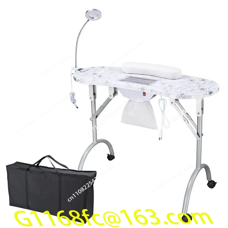 New Solid Color Manicure Table, Modern Simple Portable Folding Table, Beauty Light Luxury Manicure Workbench