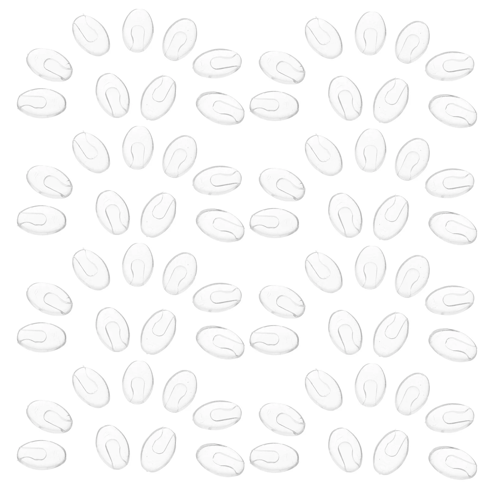 

100Pairs Soft Pads Comfortable Plastic Eyeglass Nose Pads Replacement Cushions for Glasses Sunglasses