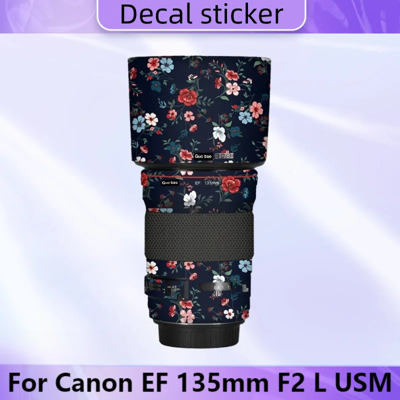 

For Canon EF 135mm F2 L USM Lens Sticker Protective Skin Decal Vinyl Wrap Film Anti-Scratch Protector Coat EF135 F2L F/2 F/2L