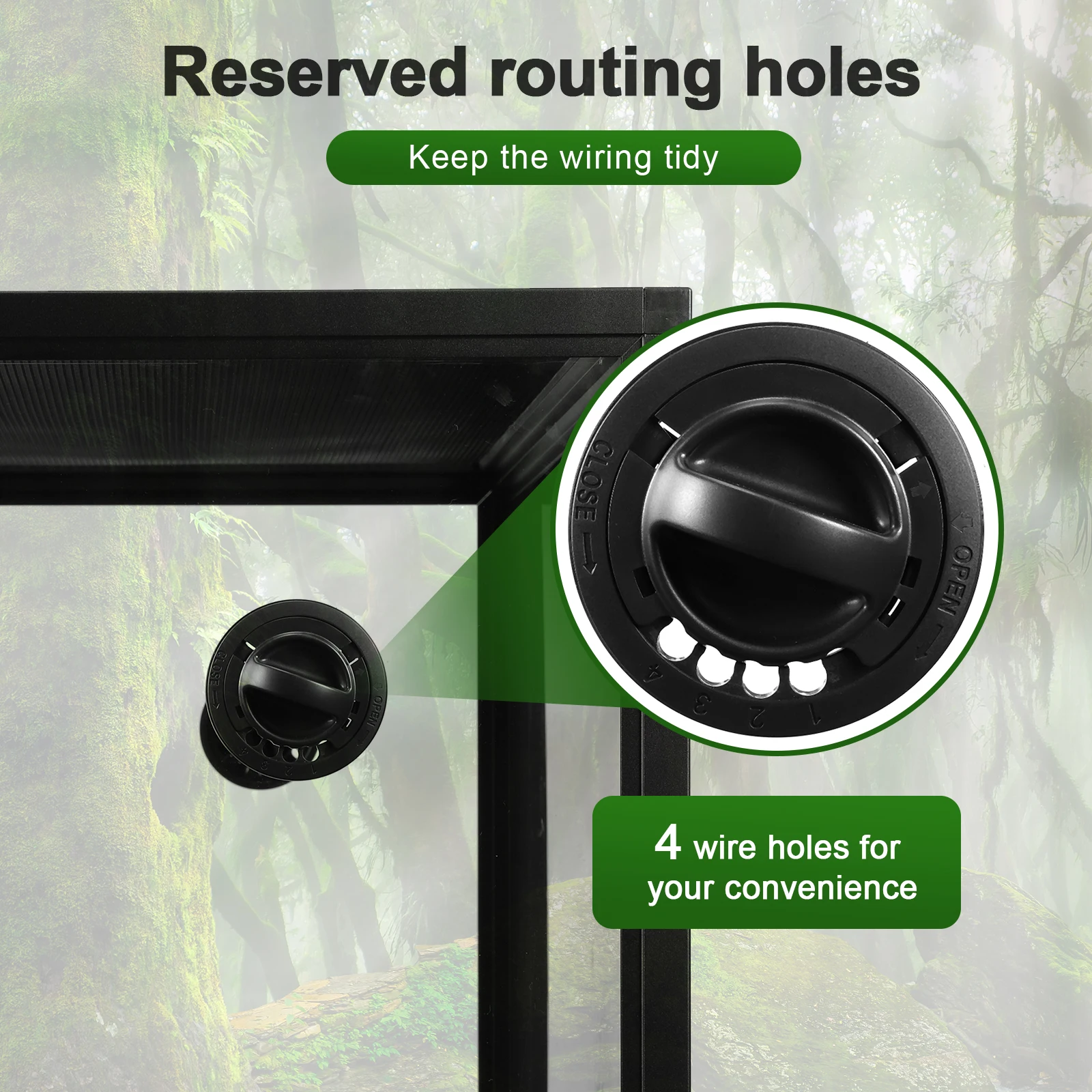 حاوية المناظر الطبيعية للزواحف نبات قابل للفصل أبو بريص خزان بيئي تشويه الزواحف تررم تسلق صندوق تربية الحيوانات الأليفة