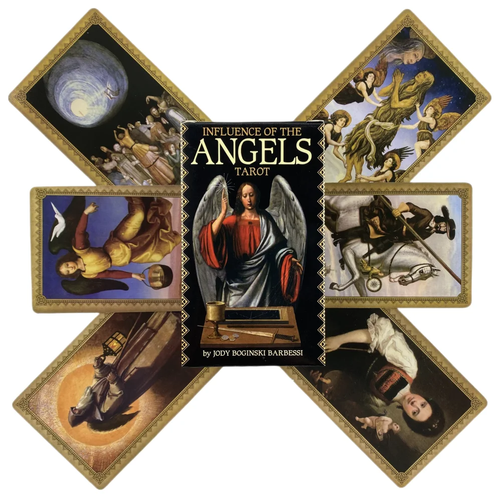 Influence Of The Angels Tarot Cards A 78 Deck Oracle English Visions Divination Edition Borad Playing Games