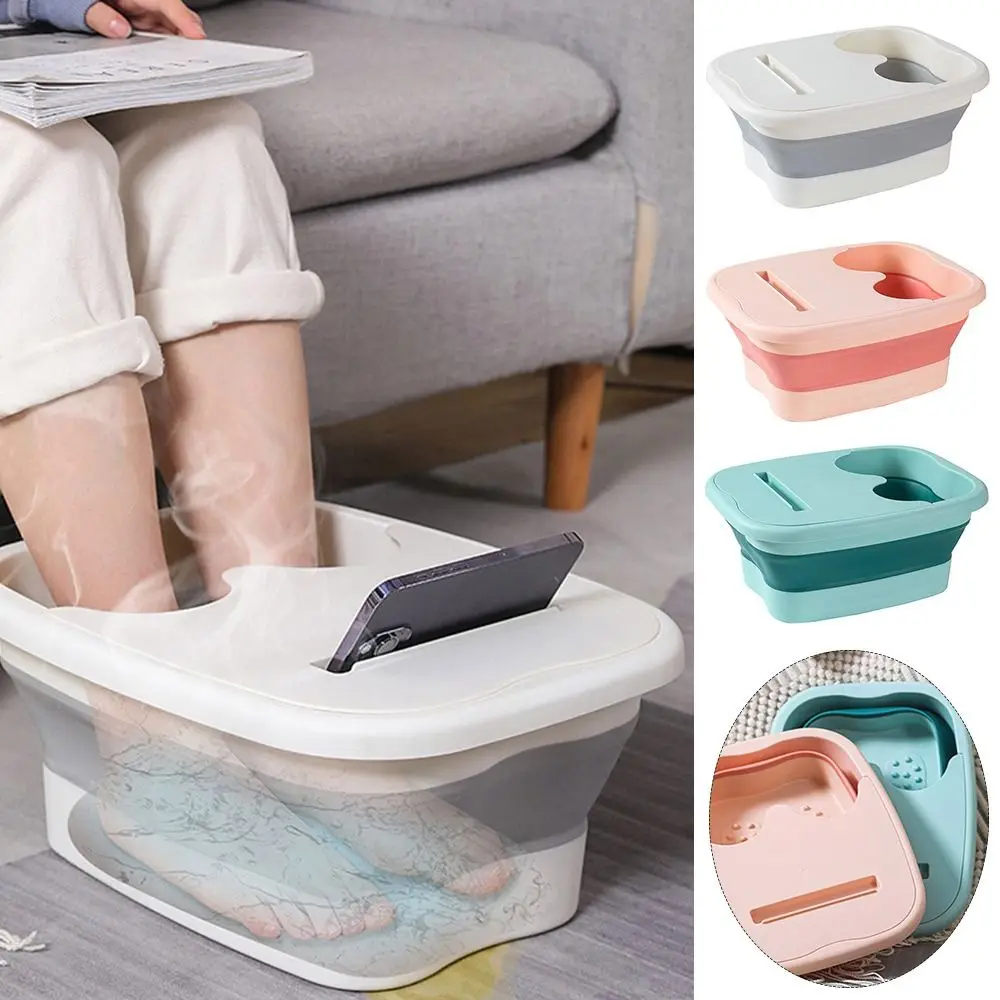 

Portable Folding Foot Soaking Bucket Massage Collapsible Foldable Foot Bath Bucket Foot Wash Basin Footbath Wash