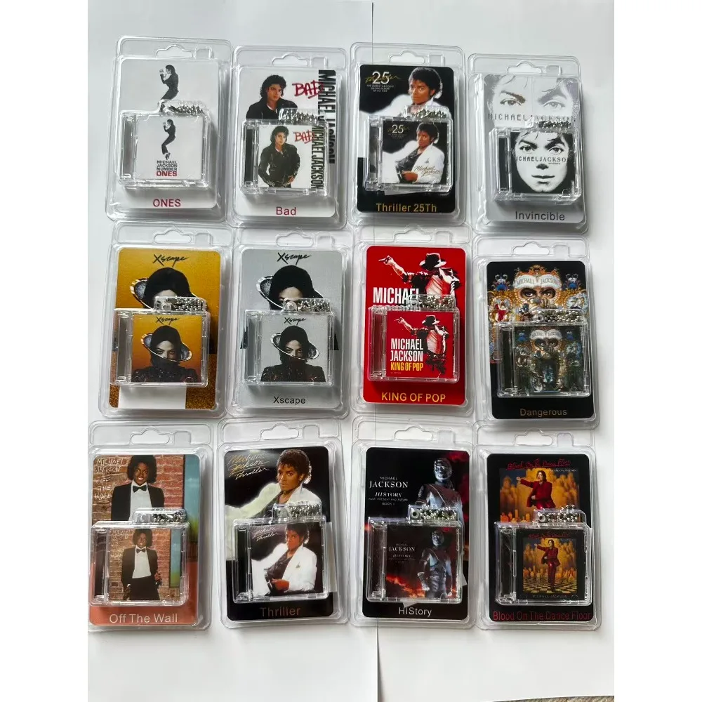 

Mini CD Album Keychain Charms of Michael Jackson Merchandise with NFC, Exquisite Packaging & High-Definition Acrylic Material
