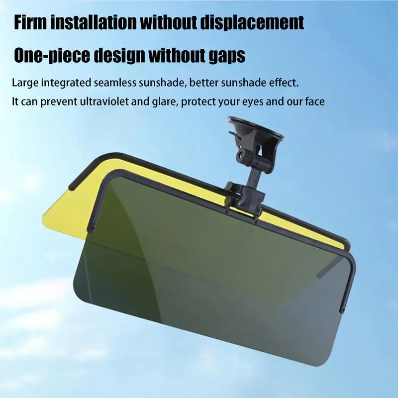 UV Protection Car Visor Extender Anti Glare Car Sun Visor Auto Visor Extender Attachment Vehicle Interior Spare Parts