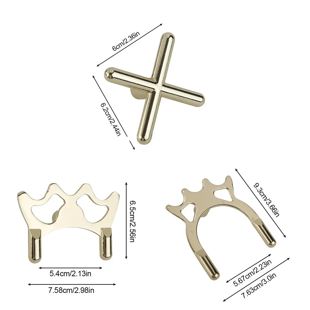 1 buah 3 buah emas Snooker kolam Cue Bridge beristirahat tongkat bilyar Snooker aksesoris posisi Snooker Crosshead garpu tinggi rendah