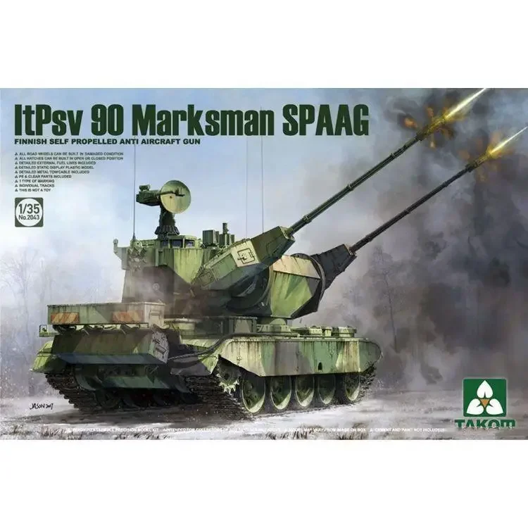 Takom 1/35 2043 ItPsv 90 Marksman SPAAG Model Kit