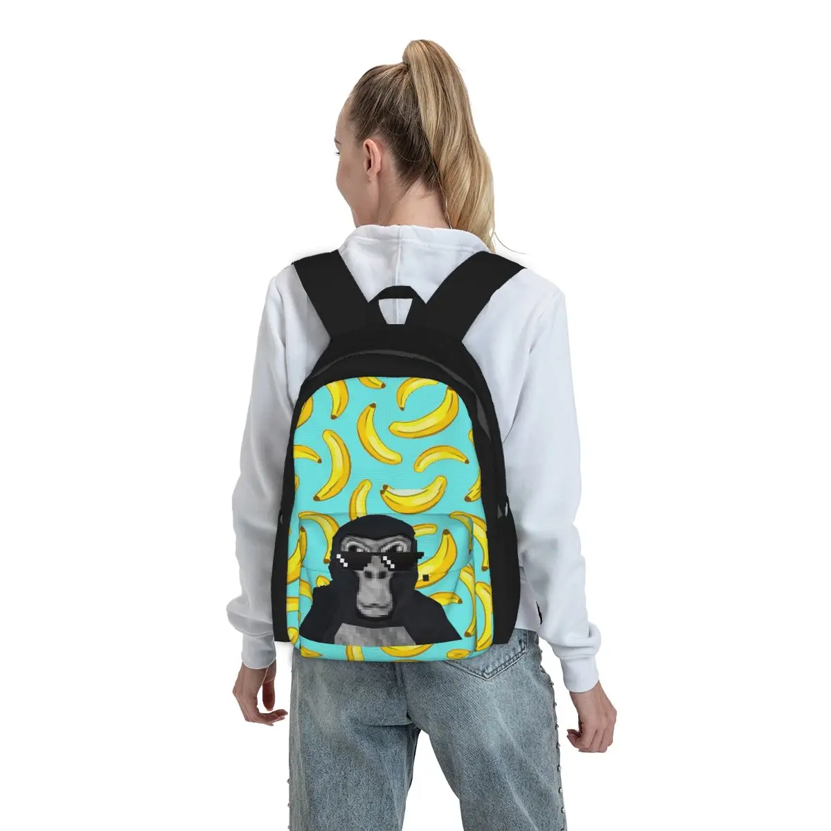 

Gorilla Tag Monkey Backpack Boys Girls BookBag Children School Bag Computer Shoulder Bags for Men Women